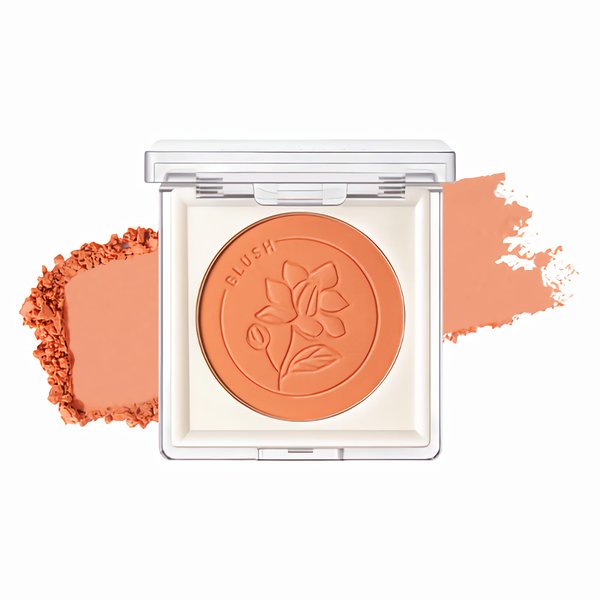 FOCALLURE Powder Palette Blush, Matte Mineral Blush Powder, Bright Shimmer Face Blush Makeup, Contour and Highlight Blush Palette, Highly Pigmented, Long Lasting, Waterproof, Blendable, 202