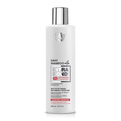 Punky Daily Shampoo with Intrabond Hair Repairing Complex, Anti-Breakage, Strengthening and Color-Safe Formula, Restores Flat and Frizzy Hair, with Natural Extracts, for all Hair Types, 8.5 oz