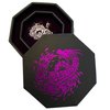 Fantasydice- Purple - Fire Dragon - Dice Tray - 8" Octagon with Lid and Dice Staging Area- Holds 5 Sets of Dice(7 / Standard) For All Tabletop RPGs Like D&D, Call of Cthulhu, Shadowrun.