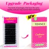 TDANCE Cashmere Lash Extensions Super Matte Black Classic Lash Extensions 0.05mm Thickness CC Curl 14-19mm Volume Eyelash Extensions for Professional Salon Use(0.05-CC,14-19mm)