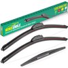 26" 16" 14" Windshield Wiper Blades Replacement for Honda CRV CR-V 2007 2008 2009 2010 2011 Premium All Weather Front Rear Wipers Set - OEM Quality (Pack of 3)
