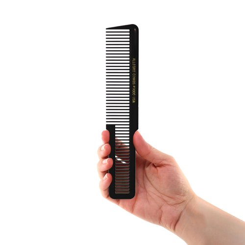 Allegro Combs 9000 Clipper Blending Cutting Wide Teeth Hair Comb For Fading Barbers Hairstylist Men Women Shower Comb Shampoo Styling 1 Piece (Black)