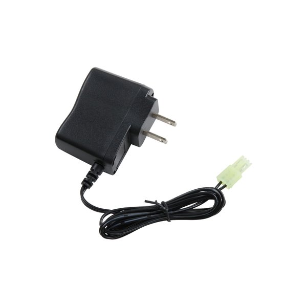 Lancer Tactical Airsoft RC Battery Charger for 9.6V (8S) NiMH/NiCd Battery Packs, 12V 400mA AC Plug Charger w/Standard Tamiya Connector
