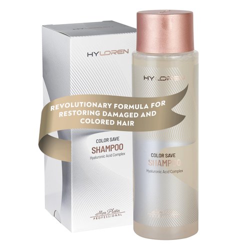 Mon Platin Professional HY Loren Color Save Hair Shampoo with Hyaluronic Acid for Color Treated Hair, Shampoo for Damaged hair, SLS/SLES Free, Hydrating Shampoo, To Prevent Color Fading, 500ml