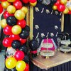 Red Black Yellow Balloons, Cartoon Balloons Black Yellow Confetti Party Balloons Decoration Easy Use Suitable for Themed Party Baby Shower Kids Birthday Holiday Parties