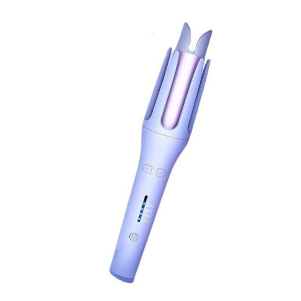 Velasko Self Curling Hair Curler, Extended Barrel 32mm Anion Rotating Curling Iron, Electric Portable Hair Curler for Long Hair Women Quick Modeling, Purple