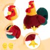 Skylety 3 Pcs Chicken Stuffed Animal Gifts Set Chicken Plush Chicken Stuffed Toy Cute Chicken and Cocky Rooster Plush Little Baby Chick Toys for Baby Shower Party Favor Birthday Supplies