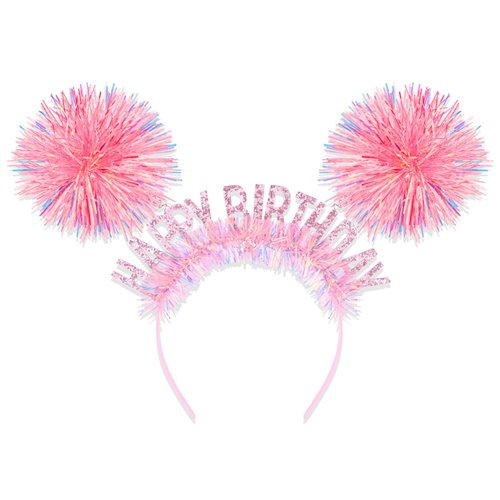 CAVETEE Birthday Crown for Women，Birthday Headband for Girls Birthday Girl Headband，Birthday Crown Adult Woman, Happy Birthday Headband for Girls Birthday Gifts Happy Birthday Decorations (Pink)