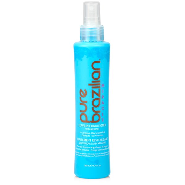 PURE BRAZILIAN Leave-in Conditioner - Nourishing Leave-in Hair Treatment Enriched With Keratin to Fortify and Strengthen Your Hair (6.78 Ounce / 200 Milliliter)