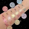 Multichrome Spark Glitter Gel,Face Glitter, Hair Glitter, Eye Glitter and Body Glitter for Women, Festival Accessories, Cosmetic Glitter Makeup,Shimmery Glitter Gel,Vegan & Cruelty Free, 6