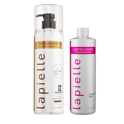 Lapielle Keratin Chocolate 32oz & Clarifying Shampoo 16oz