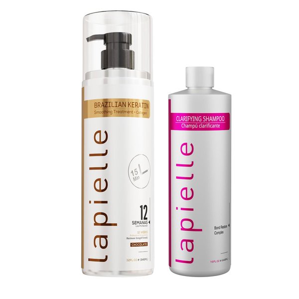 Lapielle Keratin Chocolate 32oz & Clarifying Shampoo 16oz