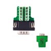 YIOVVOM DB9 Breakout Connector to Wiring Terminal RS232 D-SUB Male Serial Adapters Port Breakout Board Solder-Free Module with case(Female Serial Adapter)