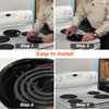 W10290350 W10290353 Porcelain Burner Drip Pan Bowls Replacement by Blutoget - Compatible for Whirl-pool Electric Range Cooktop Includes 2 Pack 8-Inch and 2 Pack 6-Inch Pans(Black Porcelain),W10288051