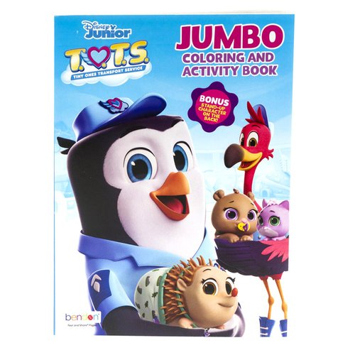 T.O.T.S. Tiny Ones Transport Service Coloring And Activity Book Bundle For Boys, Girls ~ T.O.T.S. Coloring Book Set For Kids With Wreck It Ralph Stickers (T.O.T.S. Party Supplies And Favors)