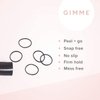 Gimme Beauty - Elastic Stacks - Black Elastic Hair Ties - Non-Slip Rubber Bands & Braid Accessories - No Tearing, Ripping + Easy for Travel - Black (320 Count)