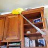 Evelots Ceiling Fan Duster Microfiber Cleaner Brush with Reach Up to 9 Ft Yellow