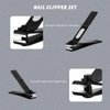 Bignes Nail & Toenail Clipper Set, Nail Clippers for Thick Ingrown Nails, Ultra Sharp Fingernail & Toenail Cutters for Men Women (Black)