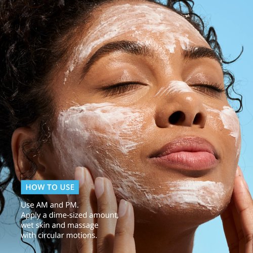 Gentle Exfoliating Face Scrub, Dermappeal Daily by SKINN - Anti-Aging Facial Treatment Exfoliator for Sensitive Skin with Jojoba Seed Beads & Lactic Acid, Smooths Wrinkles & Fine Lines