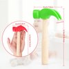 Fowecelt 3 Pack Wooden Hammer Toys Simulation Hammers Maintenance Tools Educational Toys for Kids Birthday Party Games Supplies