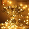 Twinkle Star 100 LED Star String Lights, Plug in Fairy String Lights Waterproof, Extendable for Indoor, Outdoor, Wedding Party, Christmas Tree, New Year, Garden Decoration, Warm White