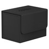 Ultimate Guard Sidewinder 80+, Deck Box for 80 Double-Sleeved TCG Cards, Black, Magnetic Closure & Microfiber Inner Lining for Secure Storage