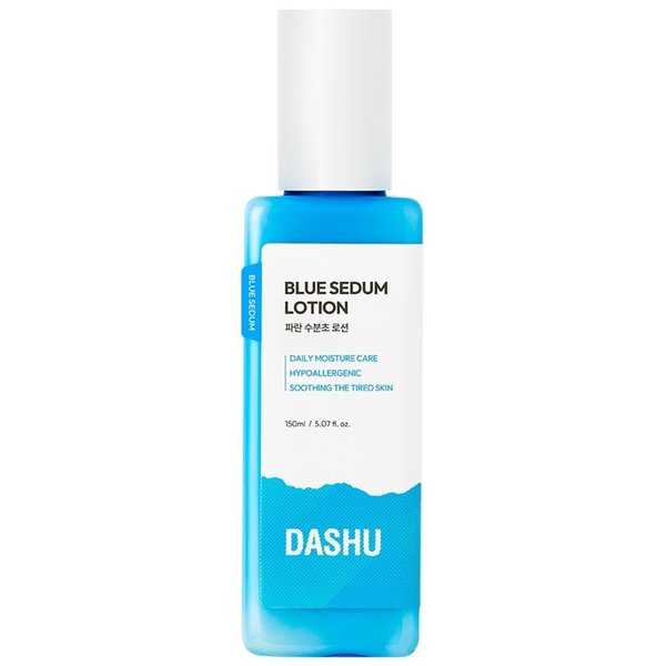 DASHU Boy Blue Sedum Lotion | Korean Day & Night Face Lotion Barrier Repair Moisturizer w/ 8 Hyaluronic Acids | Hydrating Lotion for Men 5.07 fl oz