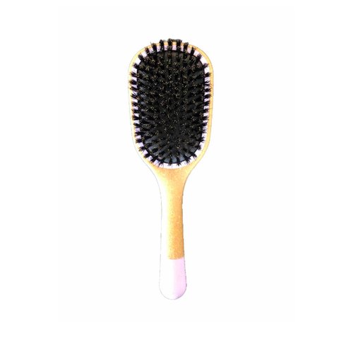 Swissco Smoothing Hair Brush 100% Boar Bristles (Purple & Tan)