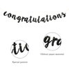 Talorine Black Glitter Congratulations Banner for Wedding, Anniversary, Graduation, Congrats Master Bunting, Retirement Party Decorations Supplies