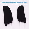 3 Pack Car Seat Strap Covers and Crotch Pad Combo for Baby Stroller, Soft Seat Belt Strap Covers Universal for Newborns Infants Kids Child, Pushchair Seat Belt Covers(Black)