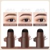 LXZJJM Eyebrow Stamp Stencil Kit,Long-lasting,Natural and Smooth Texture,Includes 10 Brow Shapes & Stamps,Reusable eyebrow stencils (dark brown)