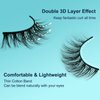 OBEYA 5 Style Multipack False Eyelashes Natural Look 10 Pairs Different False Lashes Strip Eyelashes Variety Pack12mm Medium 3D Cat Eye Fake Eyelashes