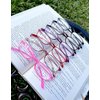 Calabria 718 Flexie Oval Reading Glasses +0.75 Fuschia Men/Women Bendable Single Power Readers Flexible Durable TR90 Frame