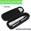 Oral B Toothbrush Hard Travel Case Carrying Bag, Fits for Oral-B Pro 1000, 2000, 3000, 3500, 1500 Electric Toothbrush, Mesh Pocket for Accessories and Soft Lining inside the Case for Protection