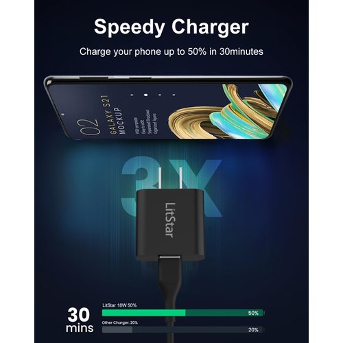 USB C Wall Charger Charging Cable Cord for T-Mobile REVVL 6/6 Pro 5G, REVVL V+ 5G, REVVL 5G, REVVL 4/4+, Revvlry+, Revvlry USB Type-C Phone Power Adapter Charging Cord Cable