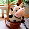 SMY LINUUE Cow Stuffed Animal Cute Soft Plush Cow Toy for Children's Birthday Gift 10.5 inch Cow Plush Toy