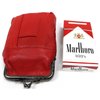 2pc Lot 100's RED Women Lady's Soft Leather Cigarette Case Pouch Fit 100mm Kings or Regular Pack