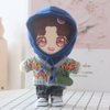 niannyyhouse Berets Sweater Blue Sweatshirt Plaid Pants Green Backpack Dress Up 7.8in（20cm） Plush Doll Clothes
