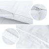 4-Pack Zippered Pillow Protectors, Premium 400 Thread Count 100% Egyptian Cotton White Zippered Pillowcases Pillow Covers, Standard