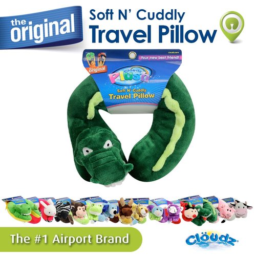 Cloudz Kids Plush Animal Neck Pillow - Alligator