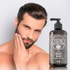 Beard Wash Shampoo w/Argan & Jojoba Oils - Softens & Strengthens - Natural Peppermint and Eucalyptus Scent - Beard Shampoo w/Beard Oil (17 oz Shampoo)