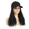 AliRobam Hat Wigs Baseball Cap with Goddess Senegalese Twist Braids Hair extensions Hat With Curly Fly Ends Braided Hair attached for Black White woman (14inch, 1B)