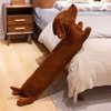 Enhopty 27.5” Giant Dachshund Dog Plush Pillow Puppy Wolf Stuffed Animal Plushie Hugging Long Body Throw Sleeping Pillow for Kids Christmas(27.5inch, Dachshund)