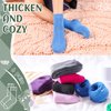 DoSmart Children's Winter Warm Wool Solid Color Socks Kids Boy Girls Thermal Crew Socks 6 Pairs(Solid Color,8-12 Years)