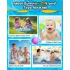 SOPPYCID Water Balloons Reusable 18PCS Fast Fill Self-sealing, Silicone Water Balls Refillable Splash for Girls and Boys Ages 3-12 Years Old, Summer Fun Water Pool Beach Toys Outdoor Backyard Activity