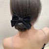 InfantLY Bright 2 Packs Magic Hair Bun Maker with Velvet Bow-Knot, Strong Flexible Bow Easy Donut Shaper Holder Twist Curler Ties Headband DIY Hairstyle Tool for Simple Styling, 1.0 Count