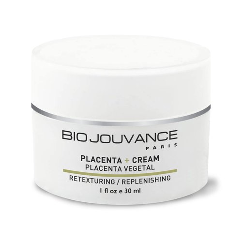 BIO JOUVANCE PARIS - Botanical Placenta Cream 1oz / 30ml - Salon Professional Eye & Face Hydrating Lotion | Facial Skin Care Treatment | Hydrating | Anti-Aging | Daily Facial Skin Care Treatment Regimen | Made in France