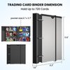 SortieOuch Trading Card Binder 9 Pocket, 720 Pockets Collectible Trading Card Album,Double Sided Pockets Card Holder Carry Case for Baseball Card, Football Card