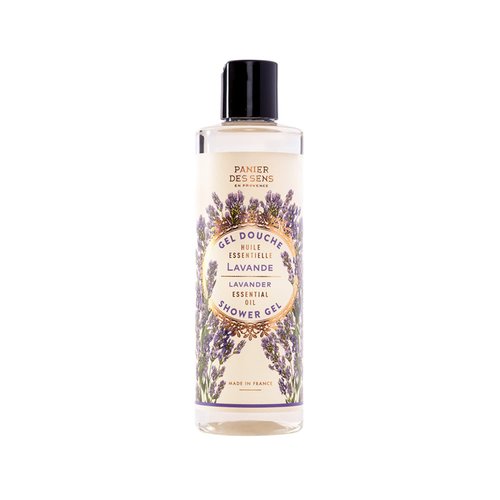 Panier des Sens – Lavender Shower Gel - Foaming Body Wash Women & Men - Moisturizing Body Soap with Shea Oil - 96% Natural Ingredients Body Care - Vegan Liquid Body Wash - 8,45 floz