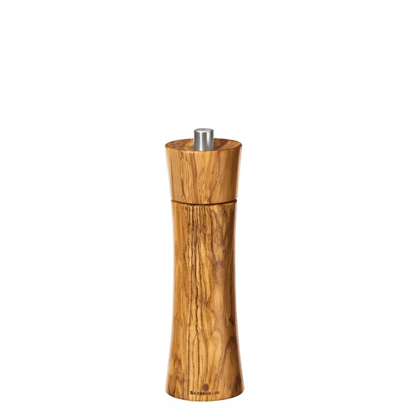 Zassenhaus "Frankfurt" Olive Wood Ceramic Salt Mill, 7-Inch